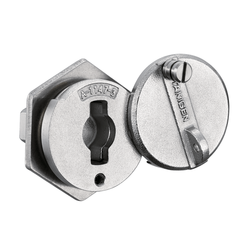 A-1147-3 ステンレス 封印ビス付ロックハンドル