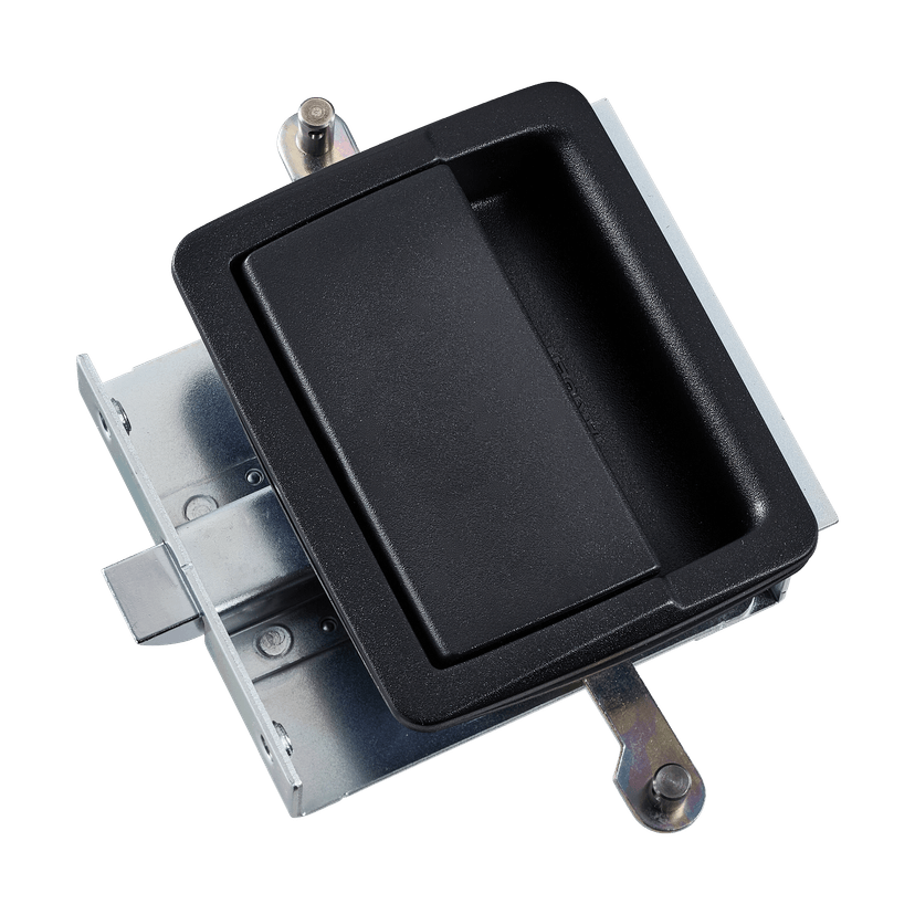 AP-151R-A-2-2-Black ラッチ式平面ハンドル（三方締）