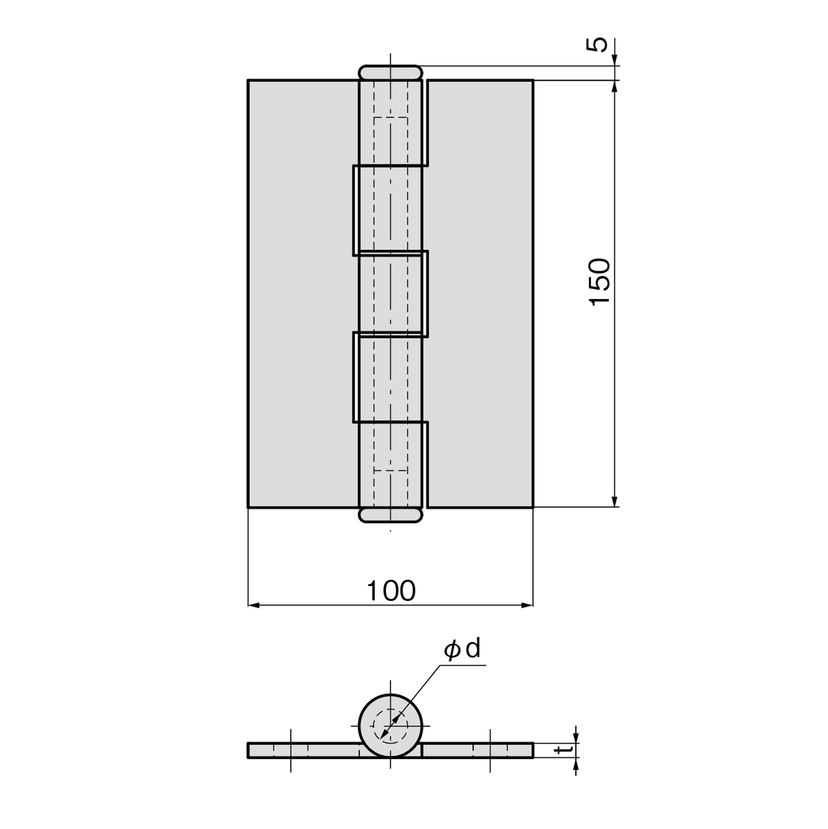 B-802-11 建機用重量蝶番