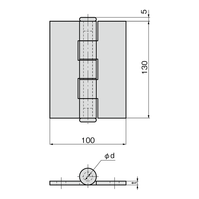 B-801-2 建機用重量蝶番