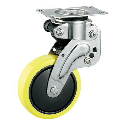 K-1560G-125-UR ステンレス 緩衝器付キャスター