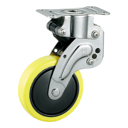 K-1560R-125-UR ステンレス 緩衝器付キャスター
