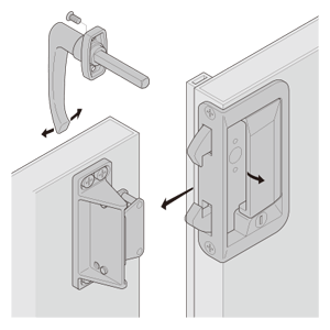 FA-655 引戸扉用埋込ハンドル