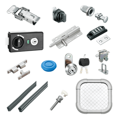 ファスナー・ラッチ錠・キャッチ・錠前装置・周辺機器
