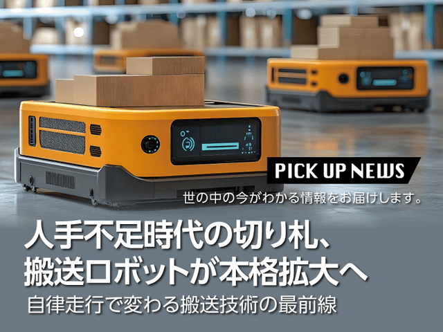 人手不足時代の切り札、搬送ロボットが本格拡大へ 自律走行で変わる搬送技術の最前線 | 「タキレポ」産業用金物・工業用金物の「タキゲン」が発信するメディア