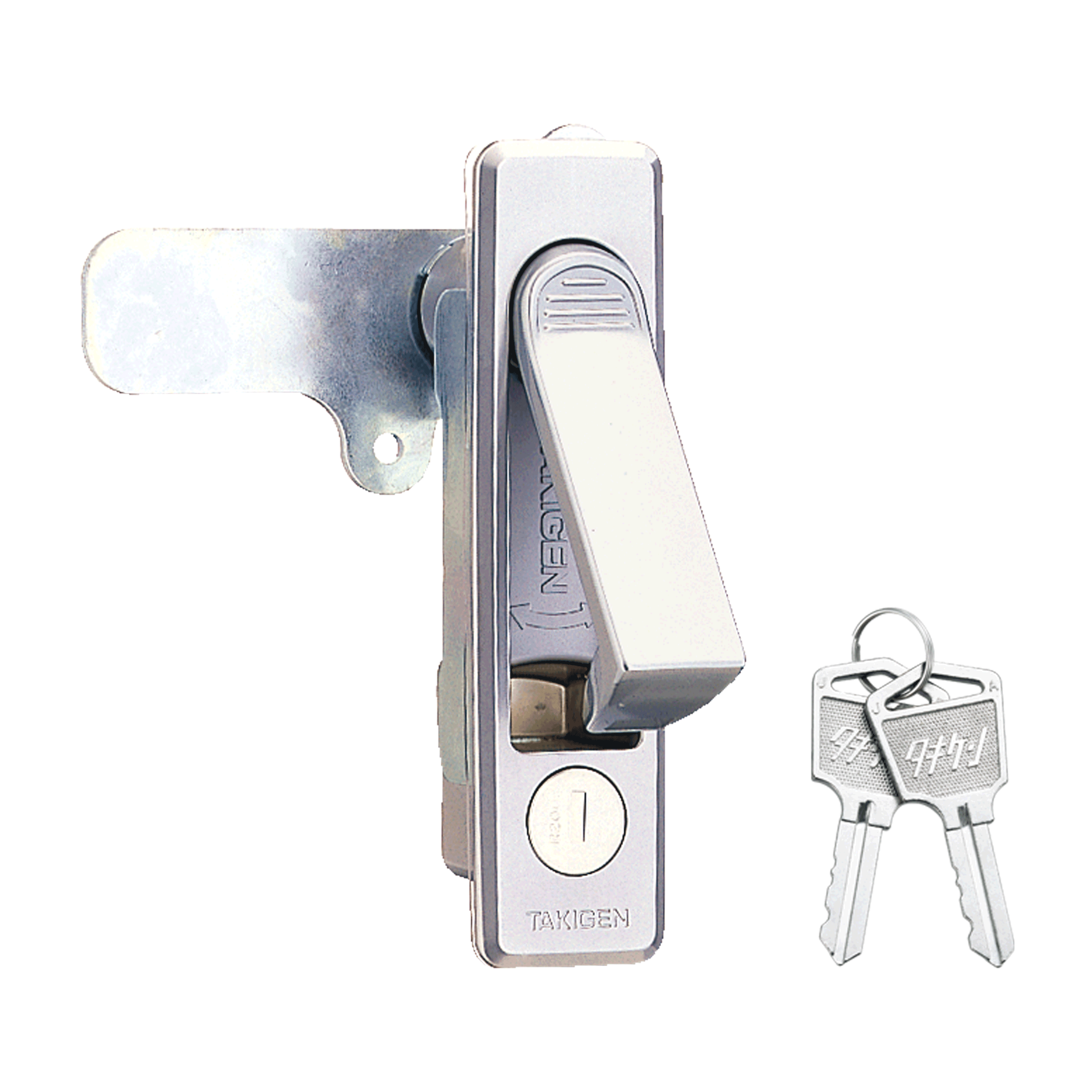 【鉄道部品】使用用途不明の大きな鍵 A-465-A-2-1 防水フラットハンドル | TAKIGEN | タキゲン製造株式会社
