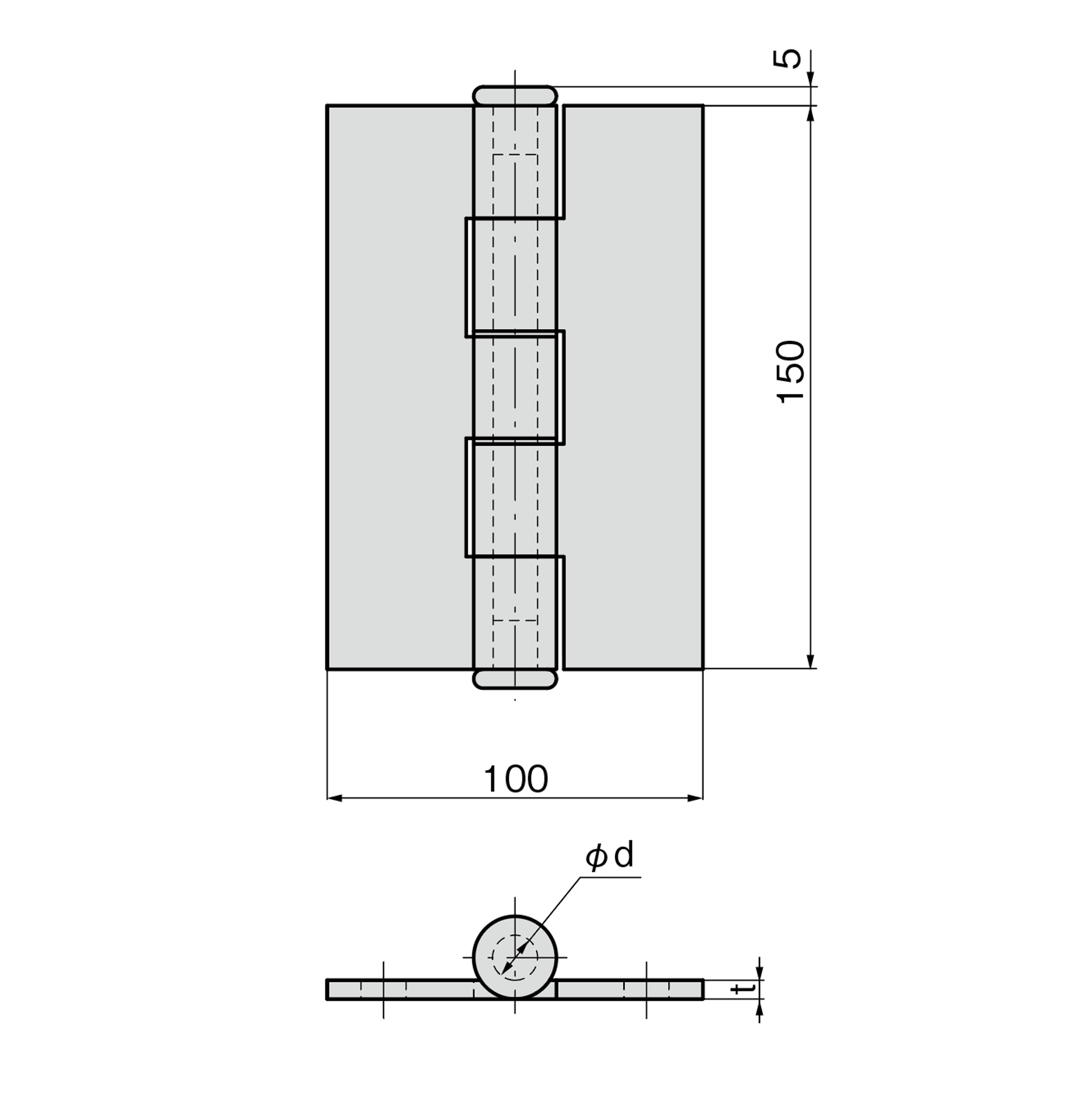 B-801-11 建機用重量蝶番 | TAKIGEN | タキゲン製造株式会社