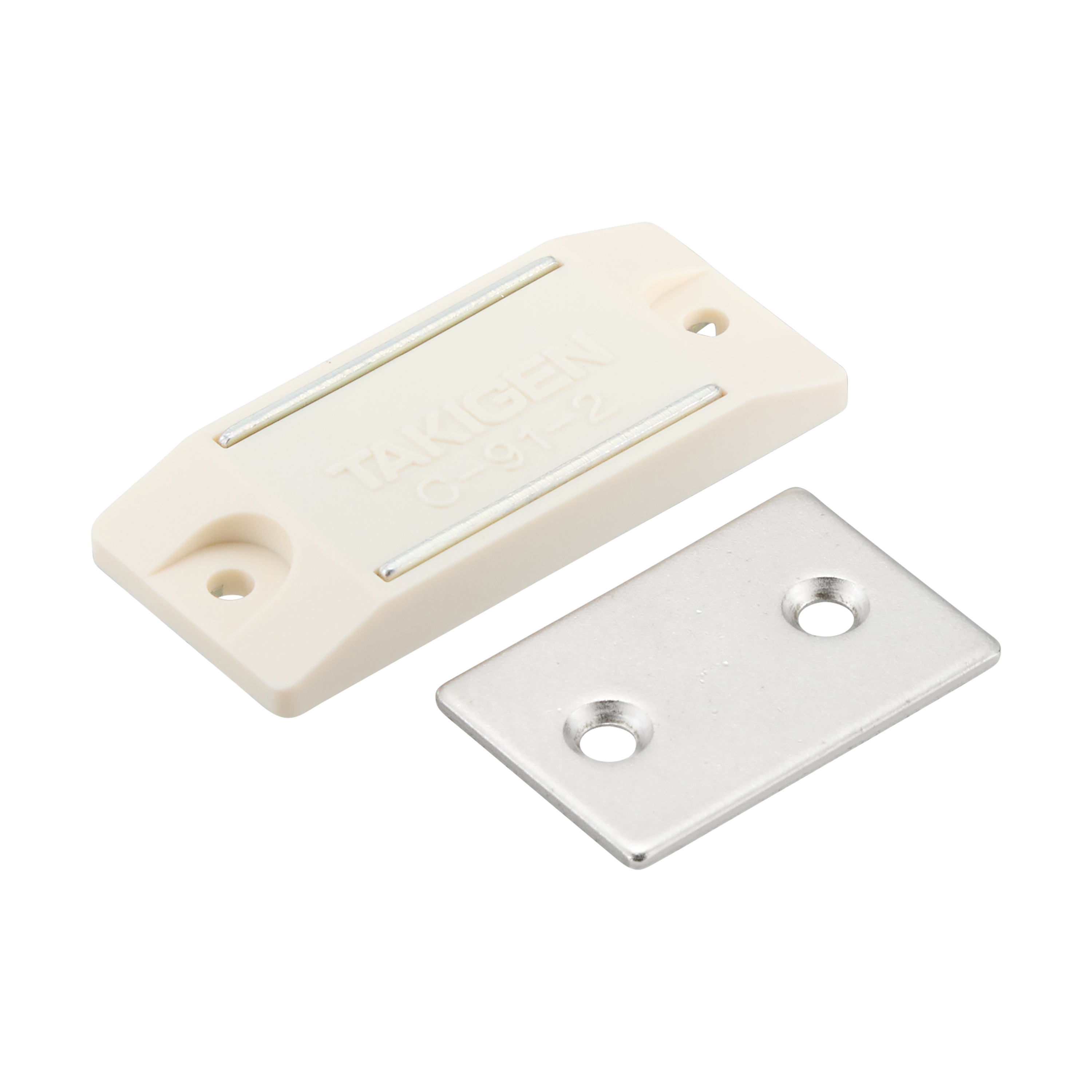 C-91-2-Ivory 薄型マグネットキャッチ | TAKIGEN | タキゲン製造 C-91-2-Ivory 薄型マグネットキャッチ | TAKIGEN | タキゲン製造