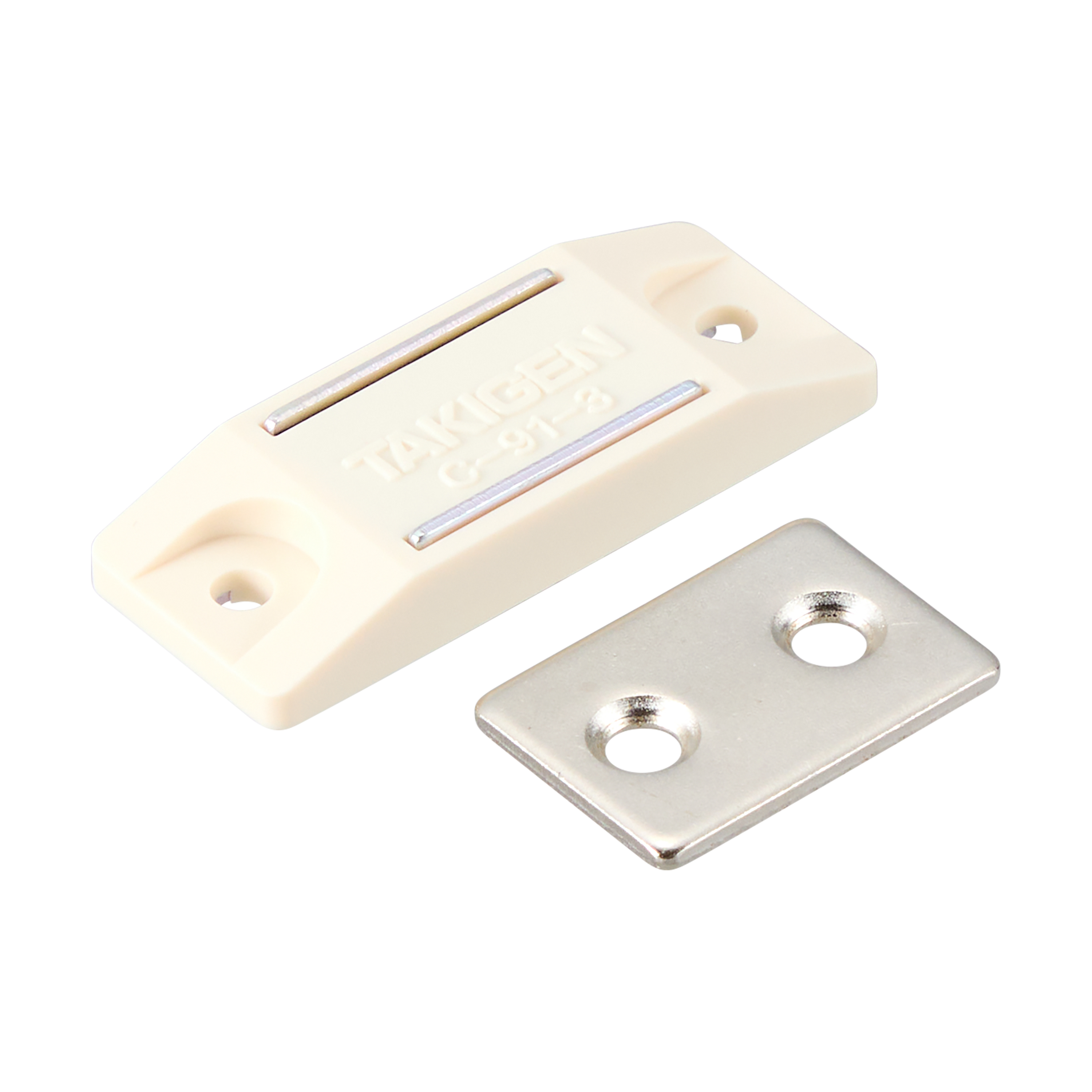 C-91-3-Ivory 薄型マグネットキャッチ | TAKIGEN | タキゲン製造 C-91-3-Ivory 薄型マグネットキャッチ | TAKIGEN | タキゲン製造