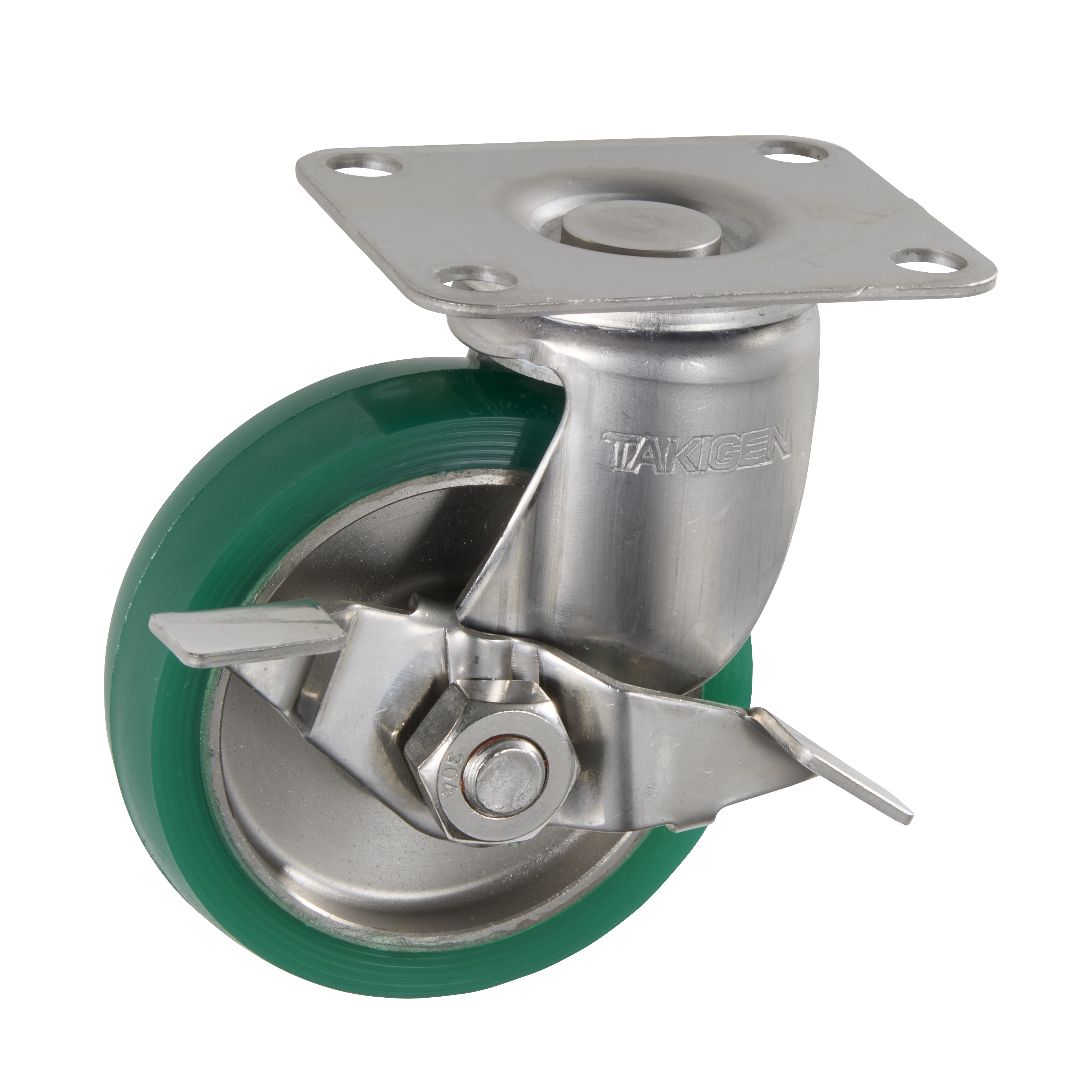 K-1304GS-75-UR ステンレス プレス自在キャスター | TAKIGEN