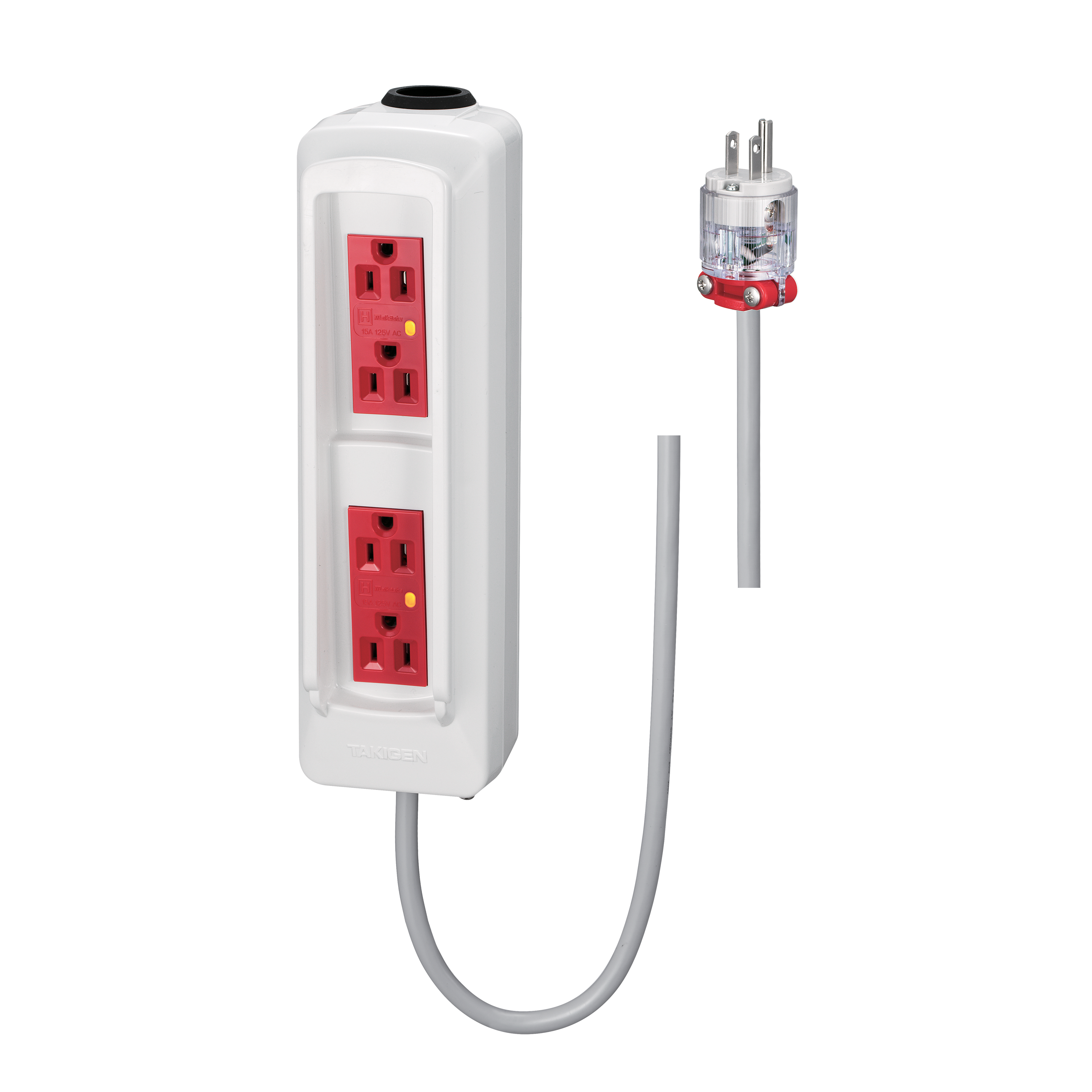 LE-550-5-Red-White 点滴ポール電源コンセント | TAKIGEN | タキゲン