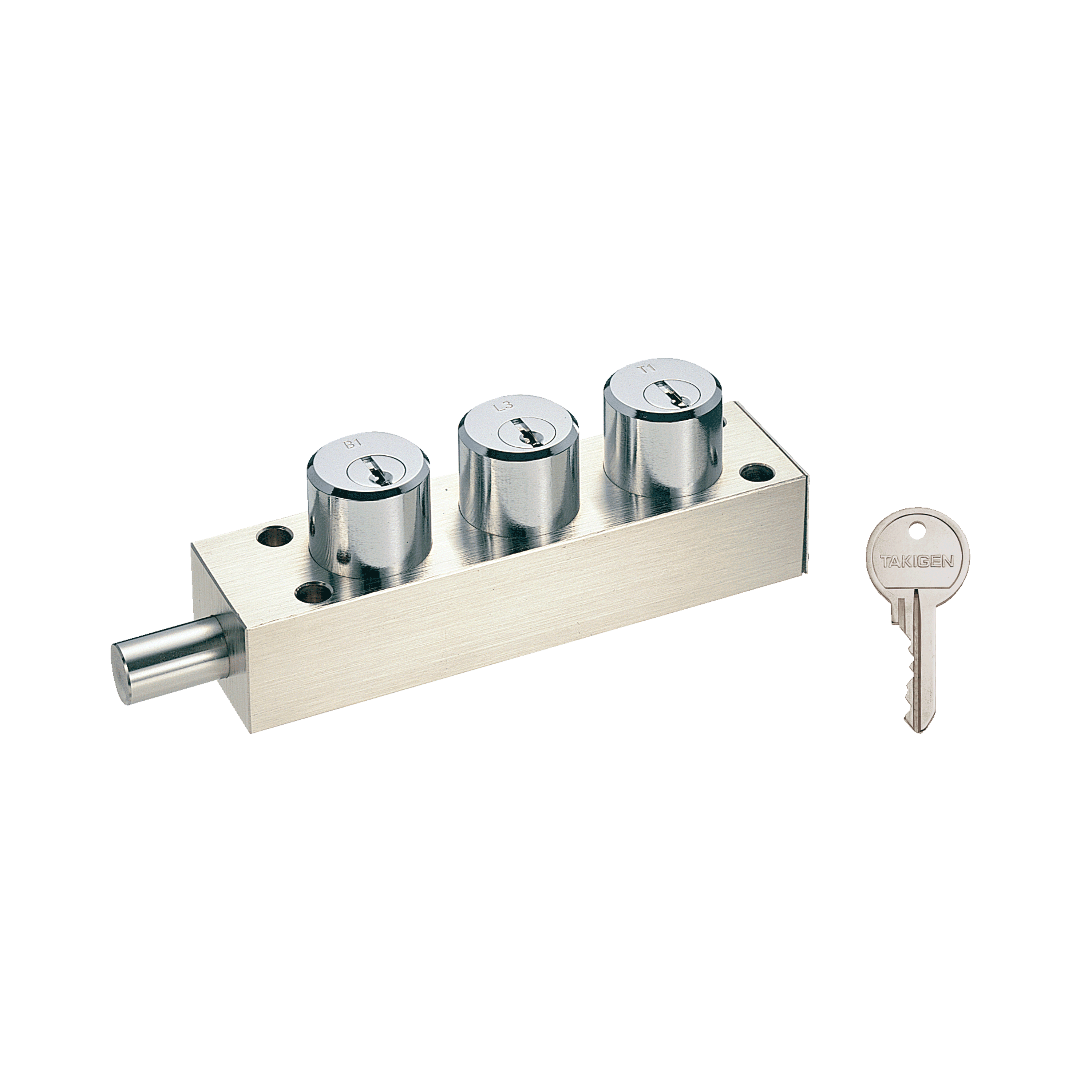 ラッチキー金属製 約10cm L-101-3-R TR型ラッチロック | TAKIGEN | タキゲン製造株式会社
